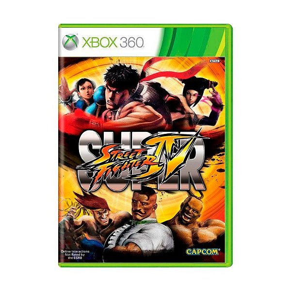 Jogo Super Street Fighter IV - Xbox 360 - Mídia Física (USADO)