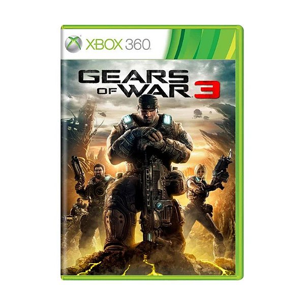 Jogo Gears of War 3 - Xbox 360 - Retrocompatível - Mídia Física (USADO)