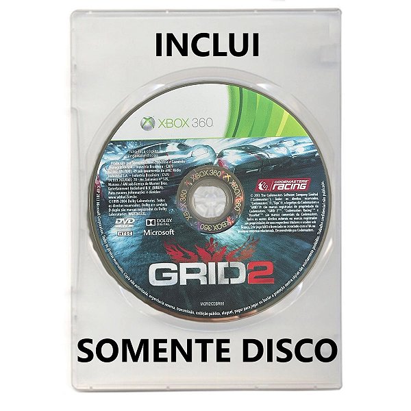 Jogo Grid 2 - Xbox 360 - Mídia Física (SOMENTE DISCO)