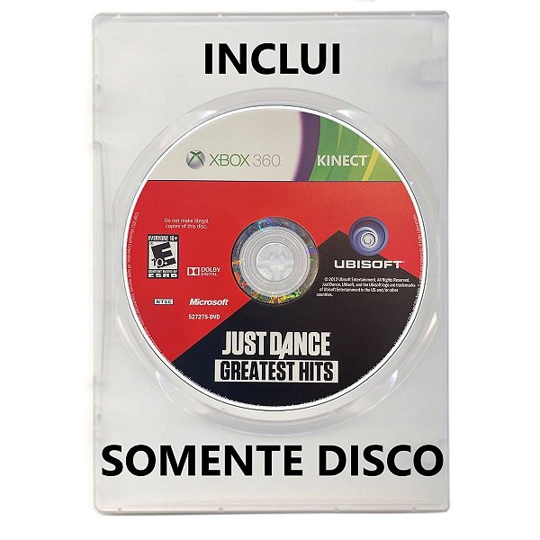 Jogo Just Dance Greatest Hits - Kinect - Xbox 360 - Mídia Física (SOMENTE DISCO)