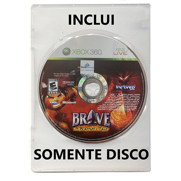 Jogo Brave A Warrior's Tale - Xbox 360 - Mídia Física (SOMENTE DISCO)
