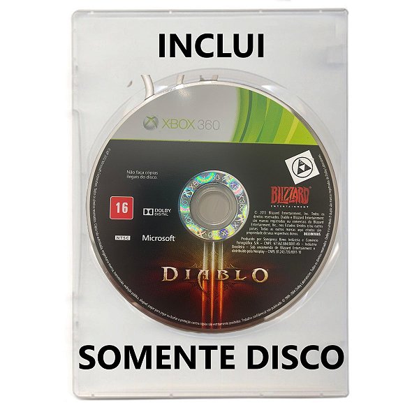Jogo Diablo 3 - Xbox 360 - Mídia Física (SOMENTE DISCO)
