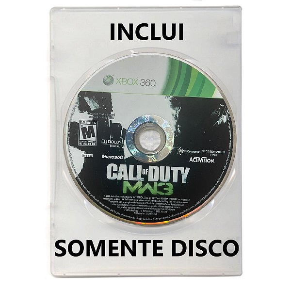 Jogo Call of Duty: Modern Warfare 3 (COD MW3) - Xbox 360 - Retrocompatível - Mídia Física (SOMENTE DISCO)