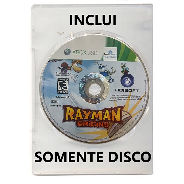 Jogo Rayman Origins - Xbox 360 - Retrocompatível - Mídia Física (SOMENTE DISCO)
