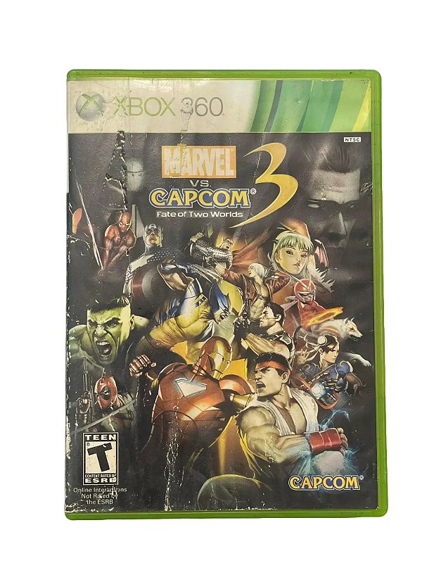 Jogo Marvel Vs. Capcom 3: Fate of Two Worlds - Xbox 360 - Mídia Física (DETALHE NO ENCARTE)