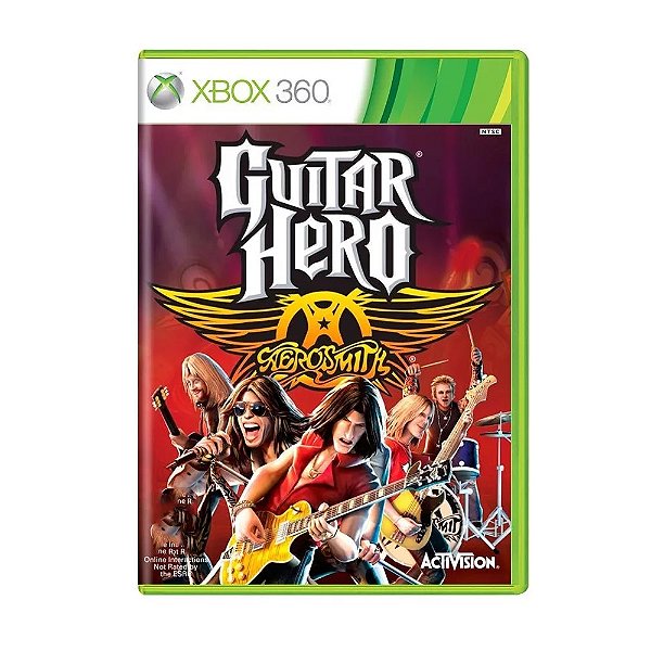 Jogo Guitar Hero Aerosmith - Xbox 360 - Mídia Física (USADO)