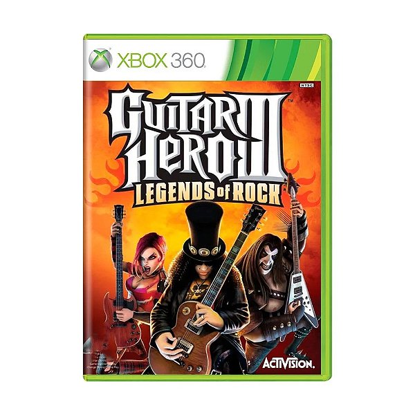 Jogo Guitar Hero III Legends of Rock - Xbox 360 - Mídia Física (USADO)