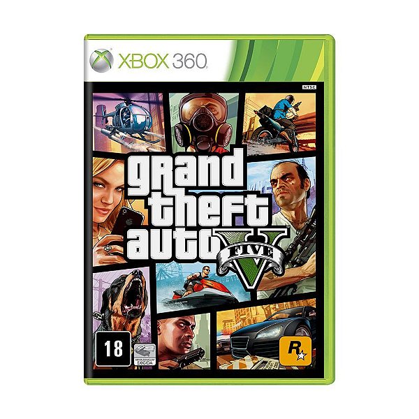 Jogo Grand Theft Auto V (GTA 5) - Xbox 360 - Mídia Física (USADO)