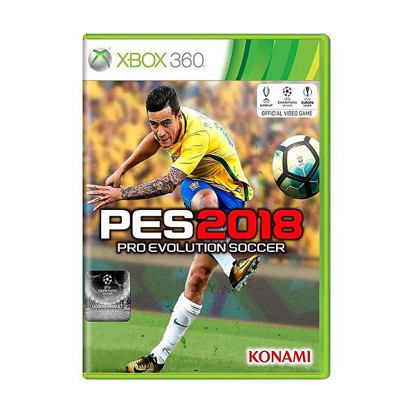 Jogo Pro Evolution Soccer 2018 (PES 18) - Xbox 360 - Mídia Física (USADO)
