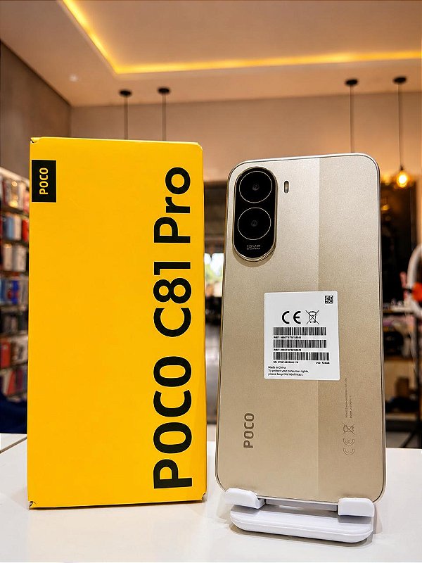 POCO C81 Pro 128GB 4GB RAM com Tela Grande e Bateria de Longa Duração