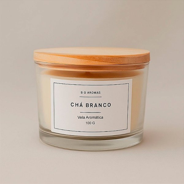 Vela Aromática Chá Branco - 100g