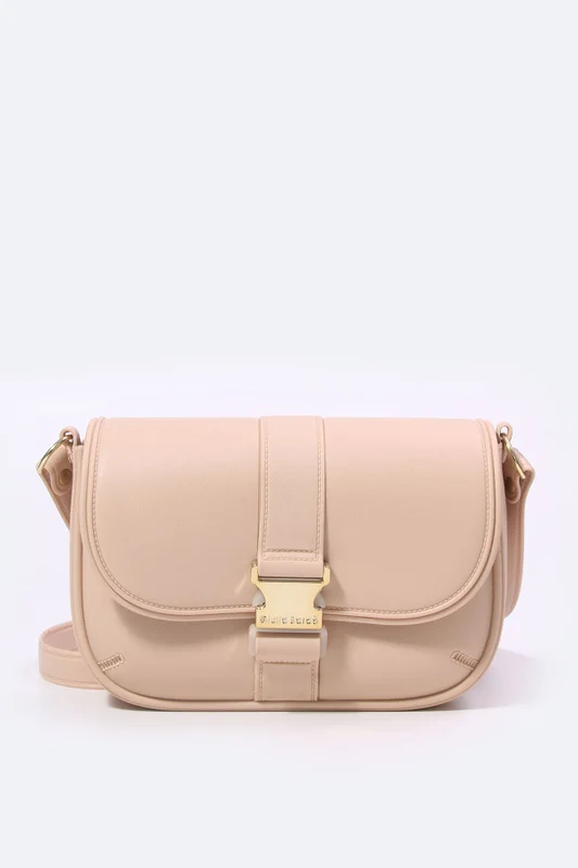 Bolsa Casual BG Nude em PVC Full Comfort