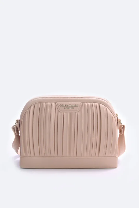 Bolsa GB Tiracolo Casual Nude em PVC Full Comfort