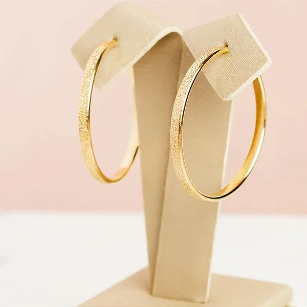 Brinco de Argola Fosca Folheado