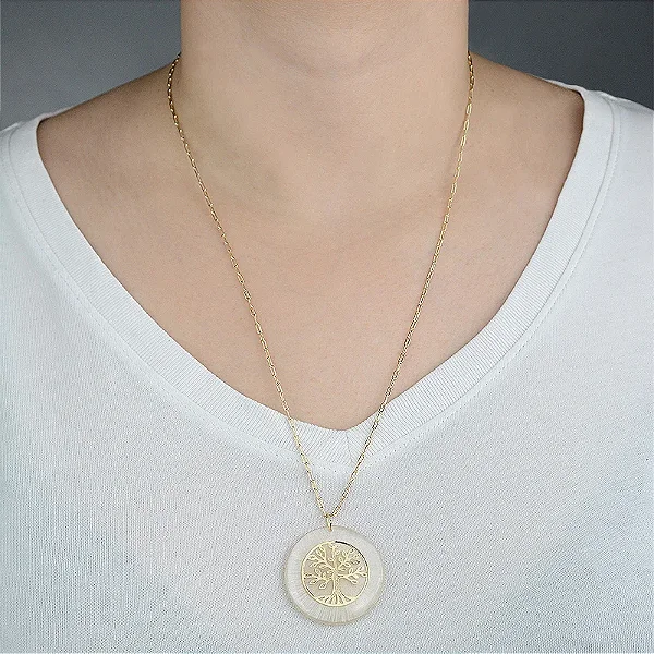 Colar Tree of Life Folheado