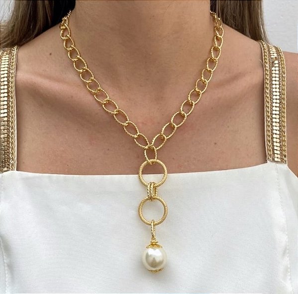 Colar Midi Uma Pérola