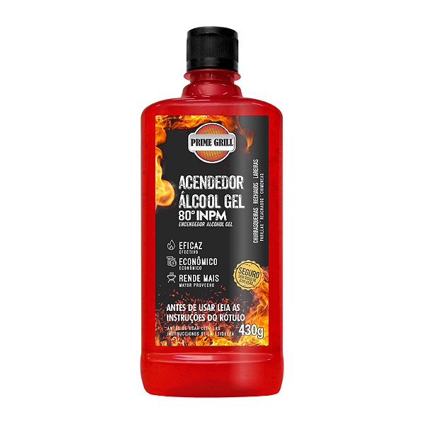 Acendedor Alcool Gel Prime Grill 430g
