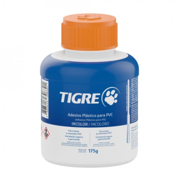 Adesivo Pvc Incolor 175 G Frasco Tigre