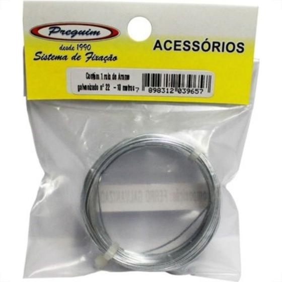 Arame Galvanizado N.22 10M Preguim
