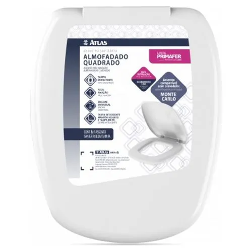 Assento Sanitario Almofadado Monte Carlo Pr1065-2 Atlas