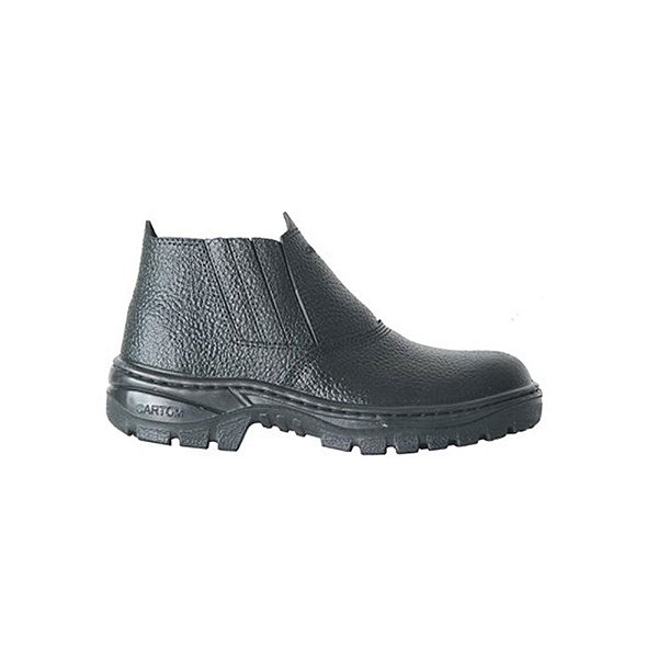 Botina de Seguranca sem Bico 45 Pu Elastica Cartom