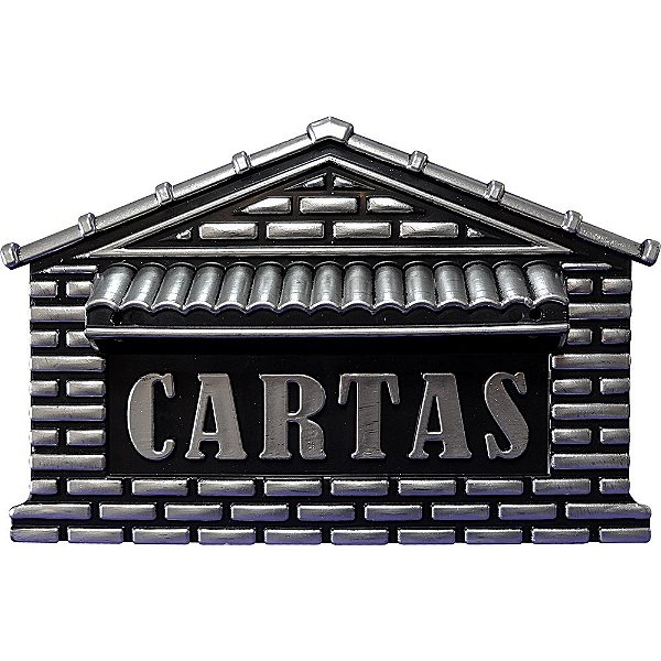 Caixa Carta Plastica Casinha N04 Prata Media Real