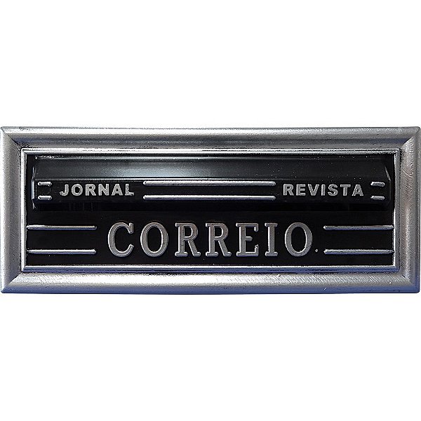 Caixa Carta Plastica Correio N28 Prata Media Real