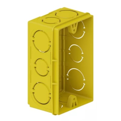 Caixa de Luz Embutir 4 X 2 Amarela
