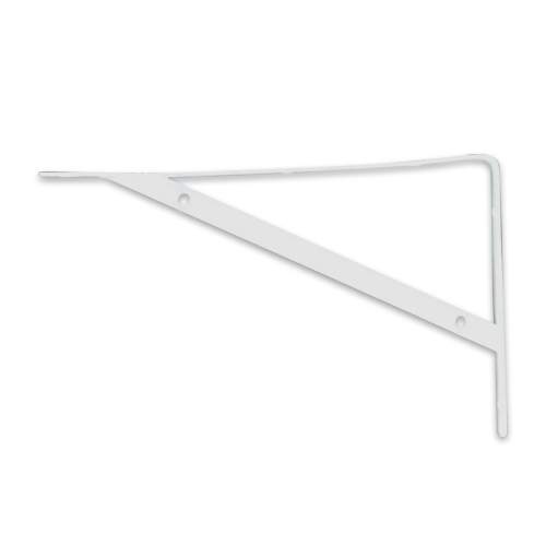 Cantoneira Mao Francesa Leve Branca 30cm