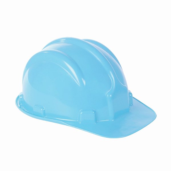 Capacete C/carneira Azul Claro Plastcor