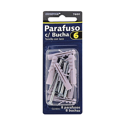 Cartela Paraf C/bucha N.06 C/08 7680 Brasfort