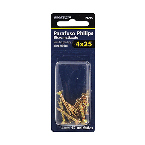 Cartela Paraf Phs Bricom 4,0x25 C/12 Brasfort