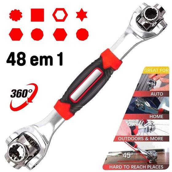 Chave Multifuncional 48 em 1 Soquete/boca