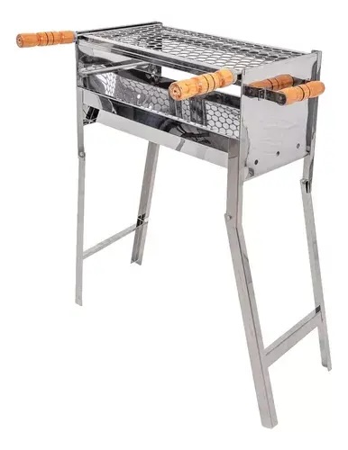 Churrasqueira Inox Nobre 50 X 30cm C/ Grelha