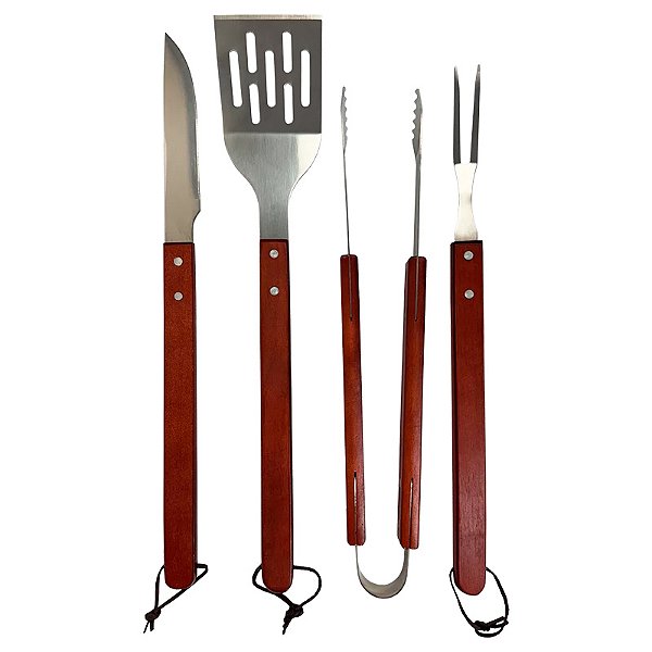Conjunto para Churrasco Inox com 4 Pcs Gauchogrill