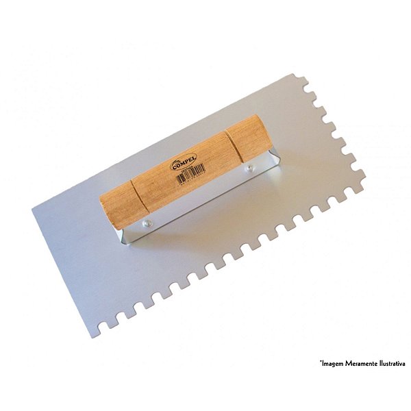 Desempenadeira Aço Dentada 12x25 Compel