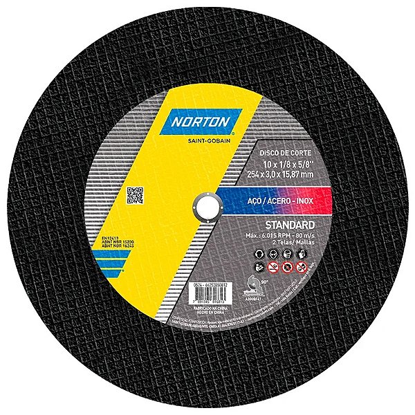 Disco Corte 12 X 1/8 X 5/8 Standard Norton