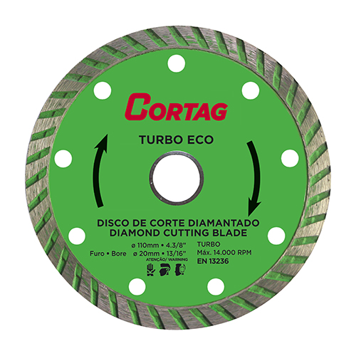 Disco Diamantado Turbo 110mmx20mm 4.3/8"  Eco 60598