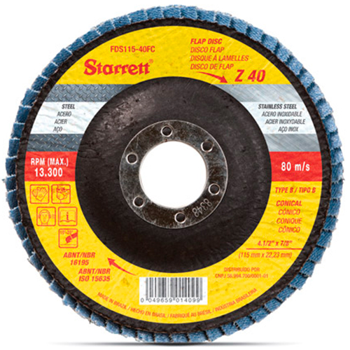 Disco Flap 4.1/2 X  40  Zirconia Starret