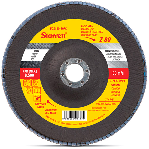 Disco Flap 7 X  80  Zirconia Starret