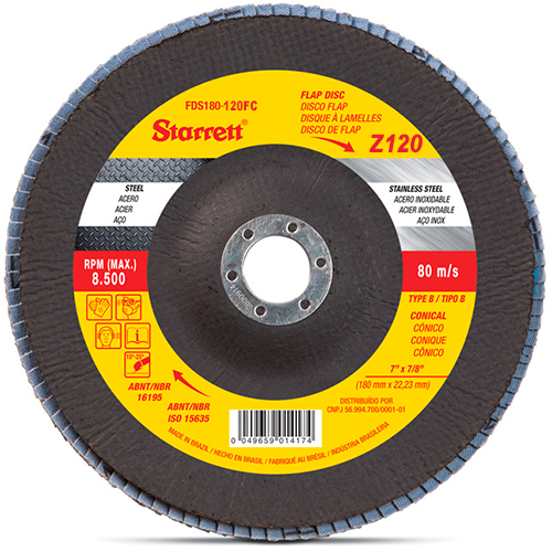 Disco Flap 7 X 120  Zirconia Starret