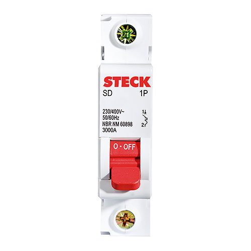 Disjuntor Serie Sd61 40a 1p Curva C 3ka Steck