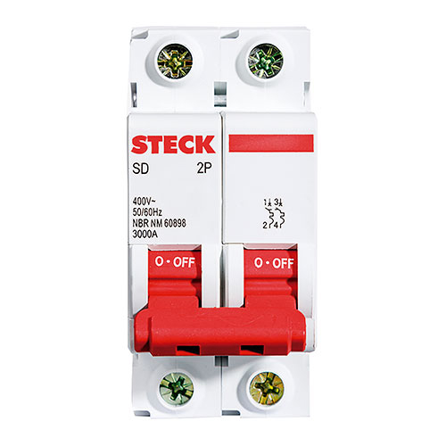 Disjuntor Serie Sd62 50a 2p Curva C 3ka Steck