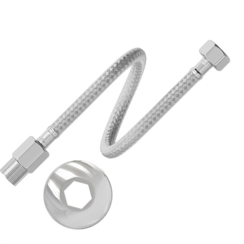 Engate Flexivel 1/2" 30cm Inox Cromado Censi