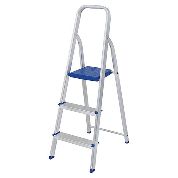 Escada Aluminio 3 Degraus Uso Domestico 005101 Mor