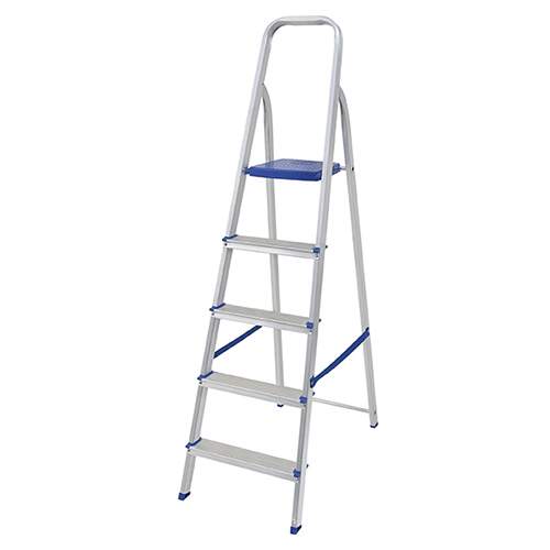 Escada Aluminio 5 Degraus Uso Domestico 005103 Mor