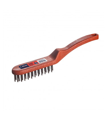 Escova Aco 4 Fileiras C/cabo Pvc L36mm