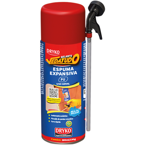 Espuma Expansiva 300ml/190g Dryko