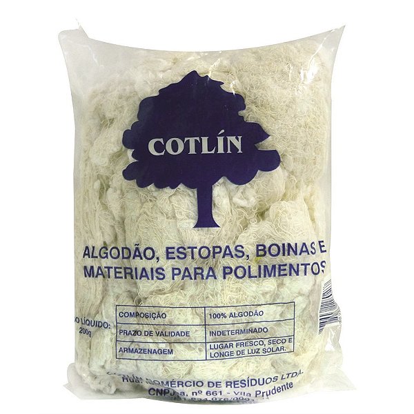 Estopa Branca P/ Limpeza 200g Cotlin