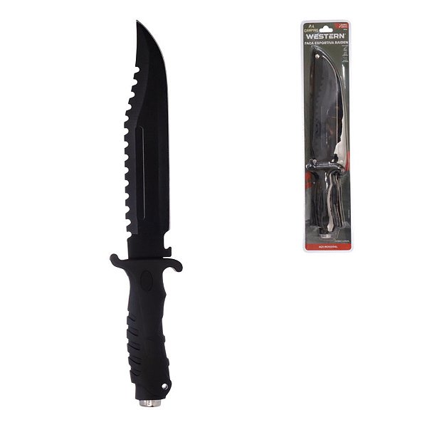 Faca Esportiva C/bainha Raiden Sp94 Western